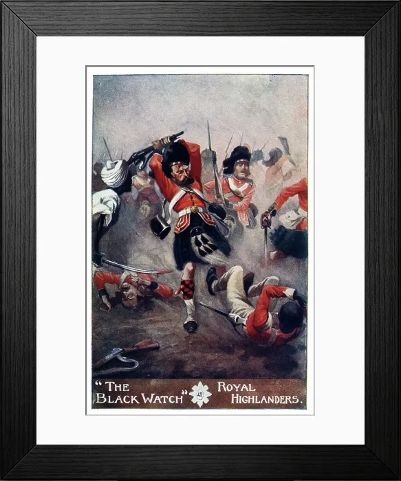 Framed Print : Black Watch, Royal Highlanders at Lucknow, Indian Mutiny Framed Print : Black Watch, Royal Highlanders at Lucknow, Indian Mutiny