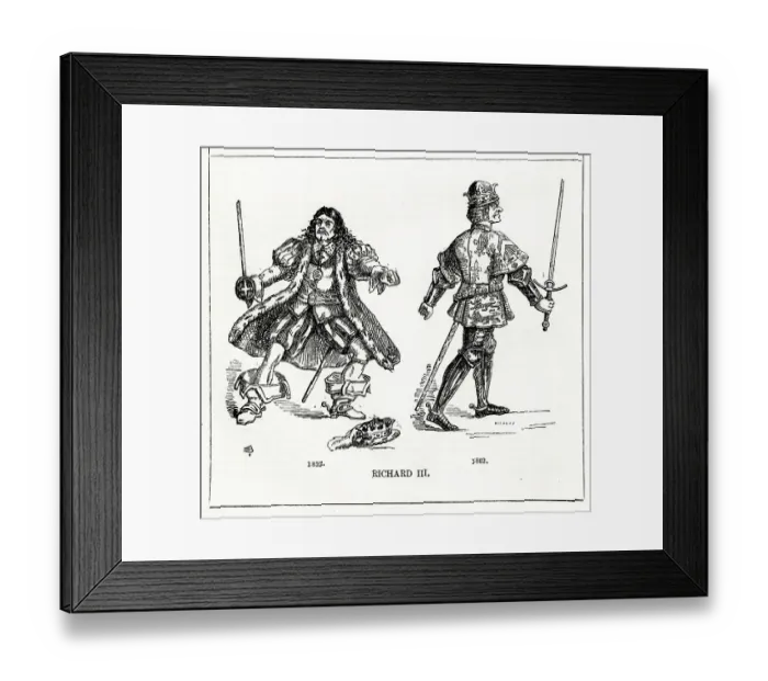 Framed Print : Theatre Villains, Shakespeare's King Richard III Framed Print : Theatre Villains, Shakespeare's King Richard III