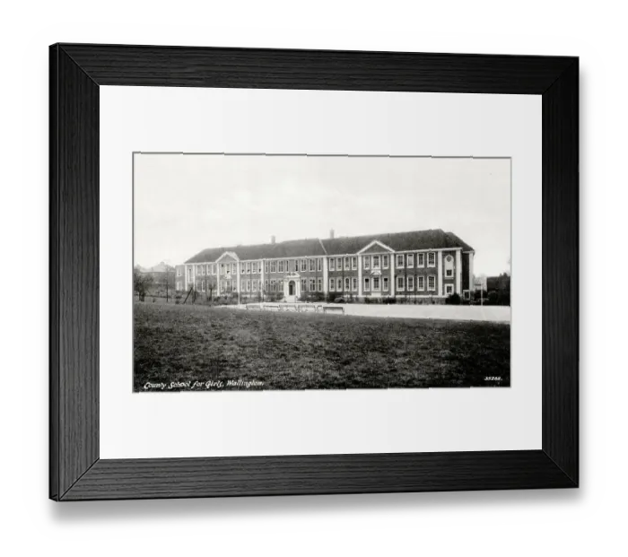 Framed Print : County School for Girls, Woodcote Road, Wallington, Surrey Framed Print : County School for Girls, Woodcote Road, Wallington, Surrey