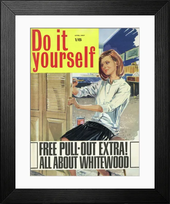 Framed Print : Cover design, Do it yourself, April 1967 Framed Print : Cover design, Do it yourself, April 1967