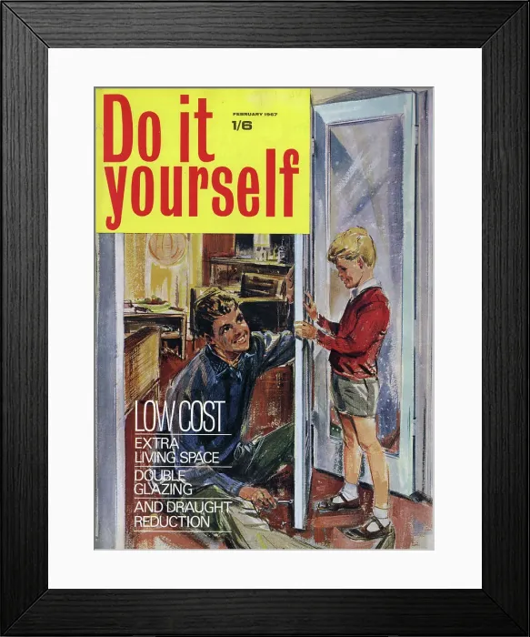 Framed Print : Cover design, Do it yourself, February 1967 Framed Print : Cover design, Do it yourself, February 1967