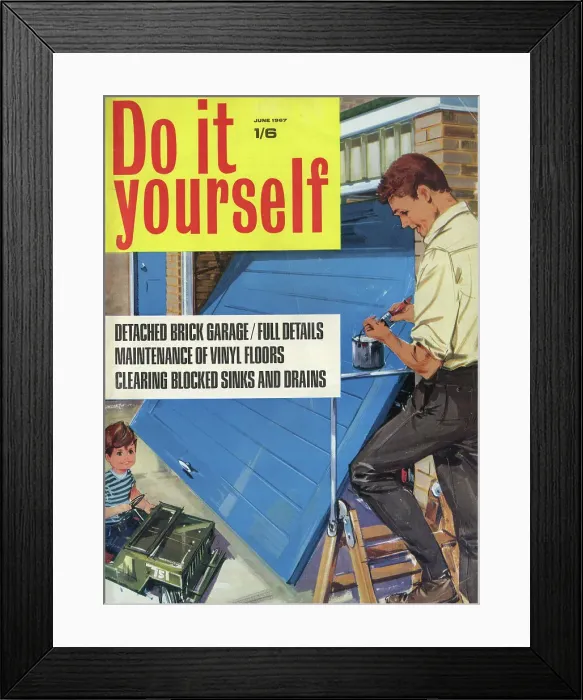 Framed Print : Cover design, Do it yourself, June 1967 Framed Print : Cover design, Do it yourself, June 1967