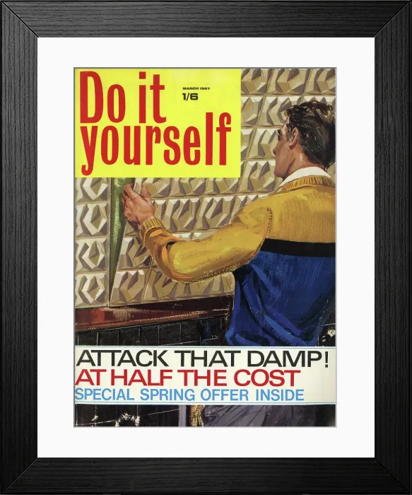 Framed Print : Cover design, Do it yourself, March 1967 Framed Print : Cover design, Do it yourself, March 1967