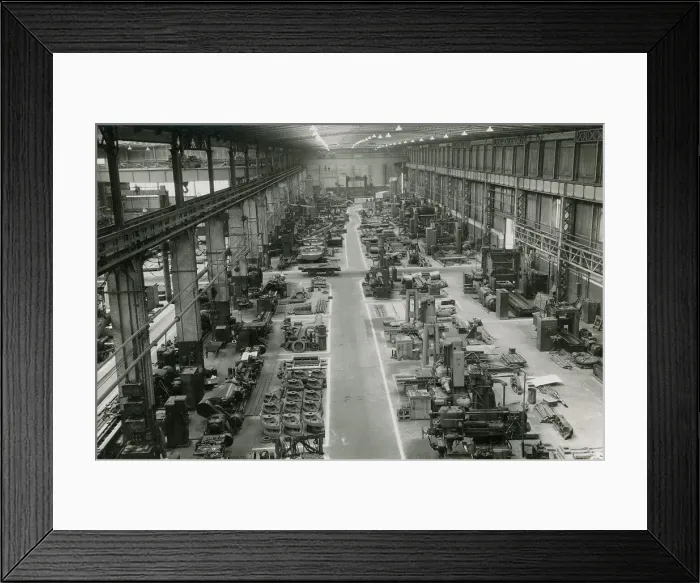 Framed Print : Vickers-Armstrong Elswick Works. Newcastle Upon Tyne Framed Print : Vickers-Armstrong Elswick Works. Newcastle Upon Tyne