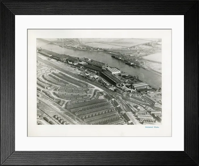 Framed Print : Vickers-Armstrong Elswick Works. Newcastle Upon Tyne Framed Print : Vickers-Armstrong Elswick Works. Newcastle Upon Tyne