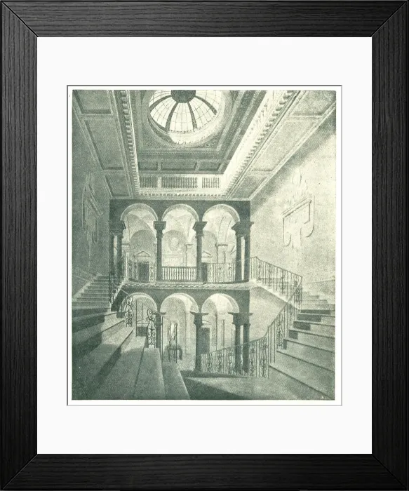 Framed Print : Carrington House Staircase, Whitehall Framed Print : Carrington House Staircase, Whitehall