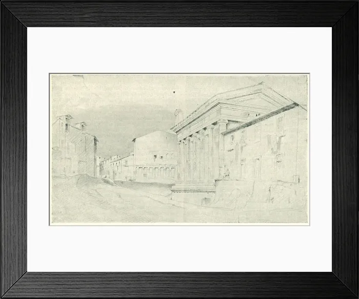 Framed Print : The Temple Of Fortuna Virilis, Rome, 1818 Framed Print : The Temple Of Fortuna Virilis, Rome, 1818