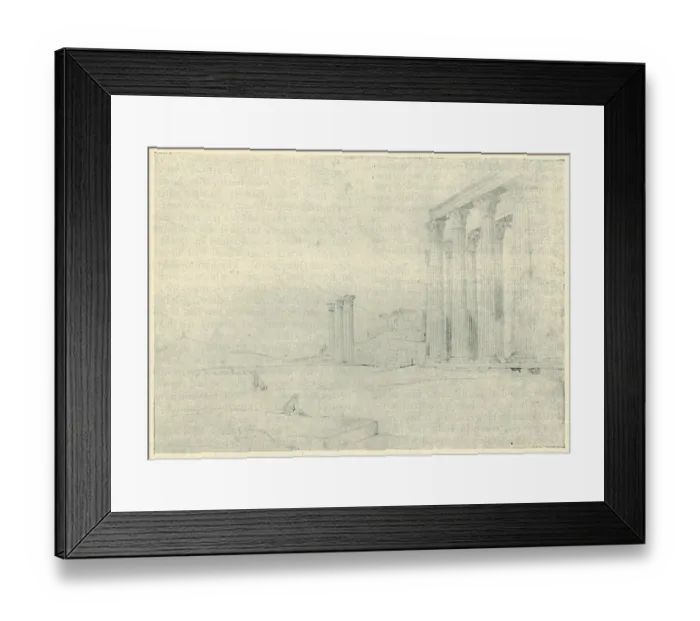 Framed Print : The Temple Of Olympian Zeus, Athens, 1818 Framed Print : The Temple Of Olympian Zeus, Athens, 1818