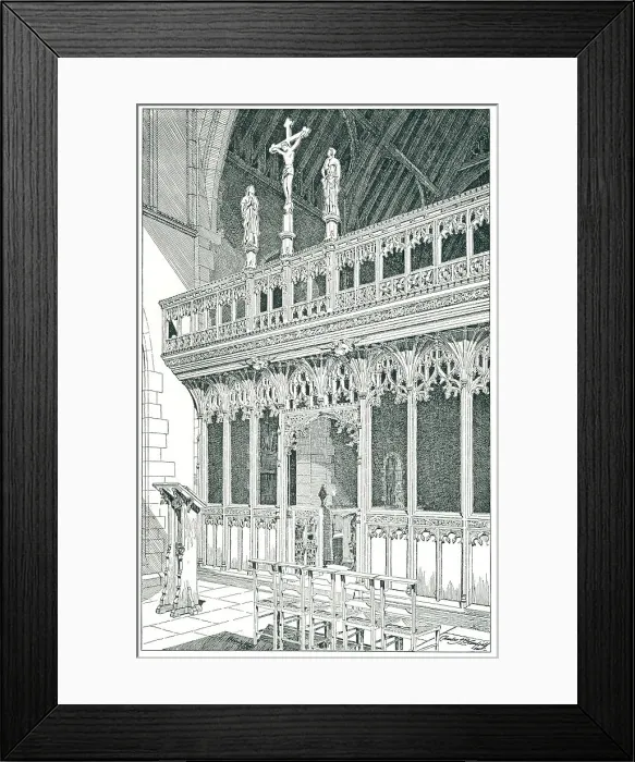 Framed Print : Swaffham Prior Church Rood Screen, Cambs Framed Print : Swaffham Prior Church Rood Screen, Cambs