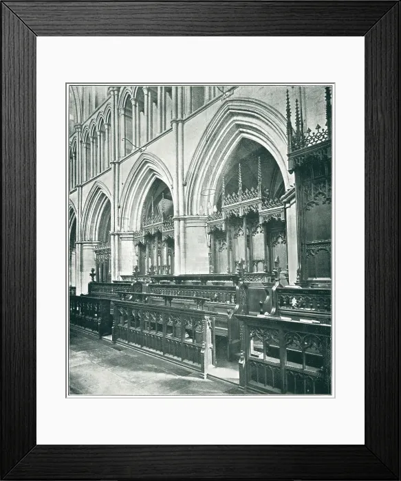 Framed Print : Southwark Cathedral Canons Stalls Framed Print : Southwark Cathedral Canons Stalls