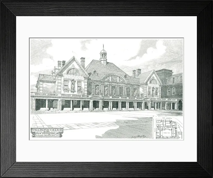 Framed Print : Wellington College Proposed Work Framed Print : Wellington College Proposed Work