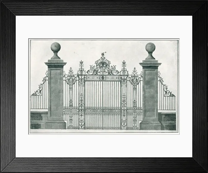 Framed Print : Aldenham House Gates, Elstree Framed Print : Aldenham House Gates, Elstree