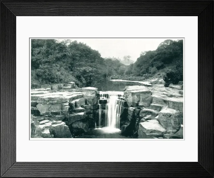 Framed Print : Jesmond Dene Waterfall, Newcastle Framed Print : Jesmond Dene Waterfall, Newcastle