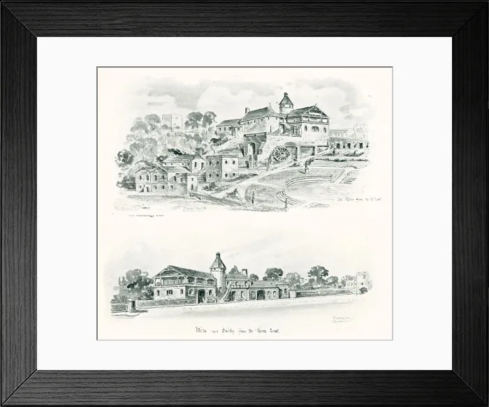 Framed Print : Scottish Mill Buildings Framed Print : Scottish Mill Buildings