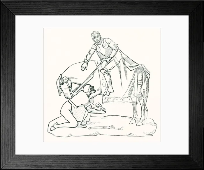 Framed Print : Commemorative Bas Relief Design Framed Print : Commemorative Bas Relief Design