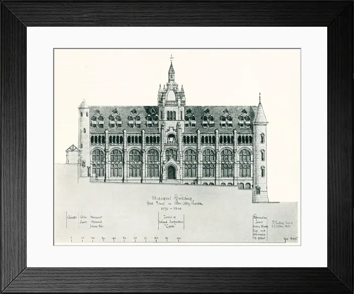 Framed Print : Medieval History Building, Dunfermline Framed Print : Medieval History Building, Dunfermline