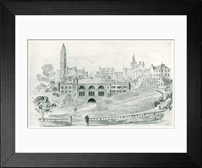 Framed Print : Dunfermline Perspective Sketch Framed Print : Dunfermline Perspective Sketch