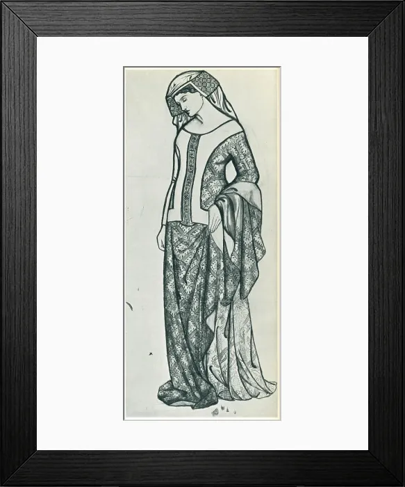 Framed Print : Guenevere. A portrait design which depicts the lady Guenevere Framed Print : Guenevere. A portrait design which depicts the lady Guenevere