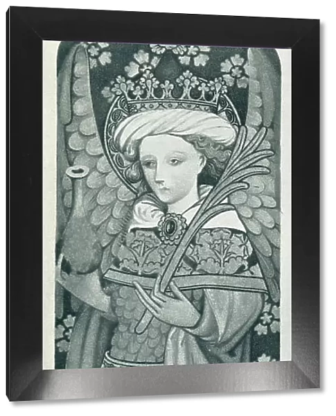 Angel. An illustration depicting an angel, copied