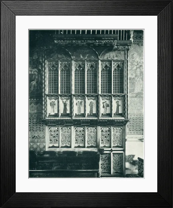Framed Print : Beddington Organ Screen Framed Print : Beddington Organ Screen