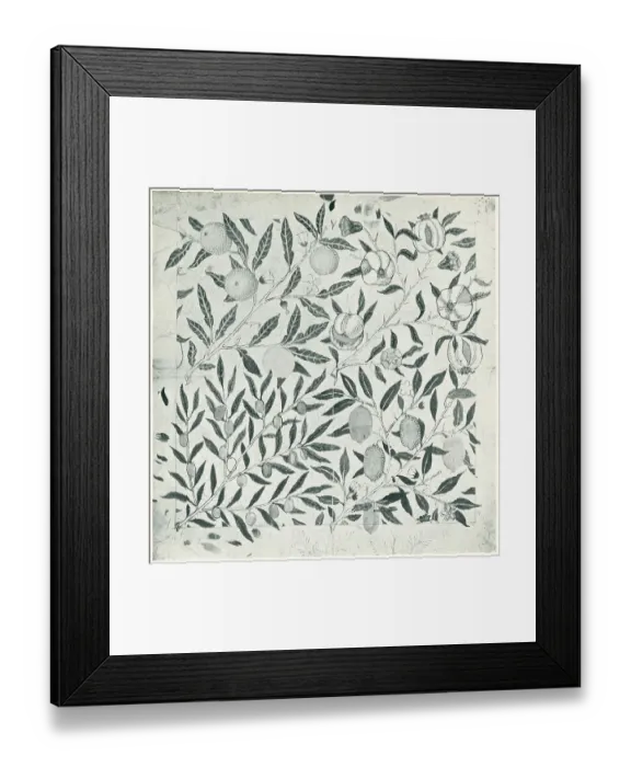 Framed Print : Morris Four Fruits Wallpaper Framed Print : Morris Four Fruits Wallpaper