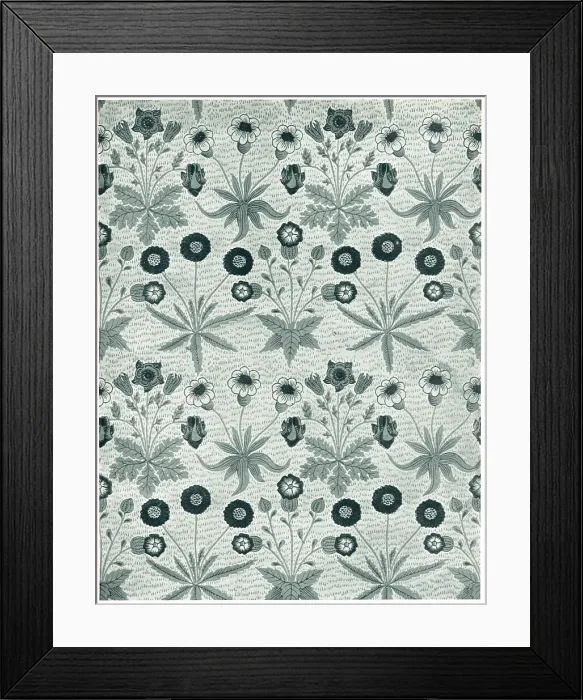 Framed Print : Morris Daisy Wallpaper Framed Print : Morris Daisy Wallpaper