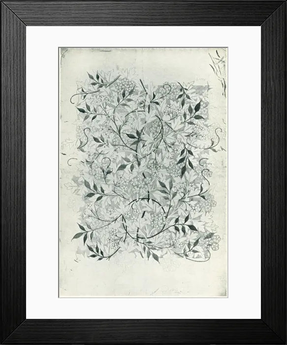 Framed Print : Morris Jasmine Wallpaper Framed Print : Morris Jasmine Wallpaper
