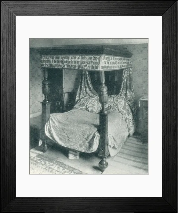 Framed Print : Kelmscott Manor, Morris Bed Framed Print : Kelmscott Manor, Morris Bed