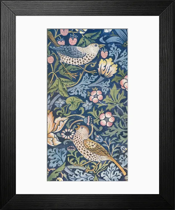 Framed Print : The Strawberry Thief Chintz Framed Print : The Strawberry Thief Chintz