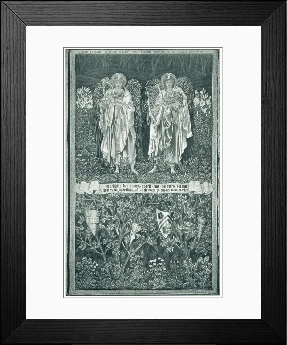 Framed Print : Angeli Laudantes Tapestry Framed Print : Angeli Laudantes Tapestry