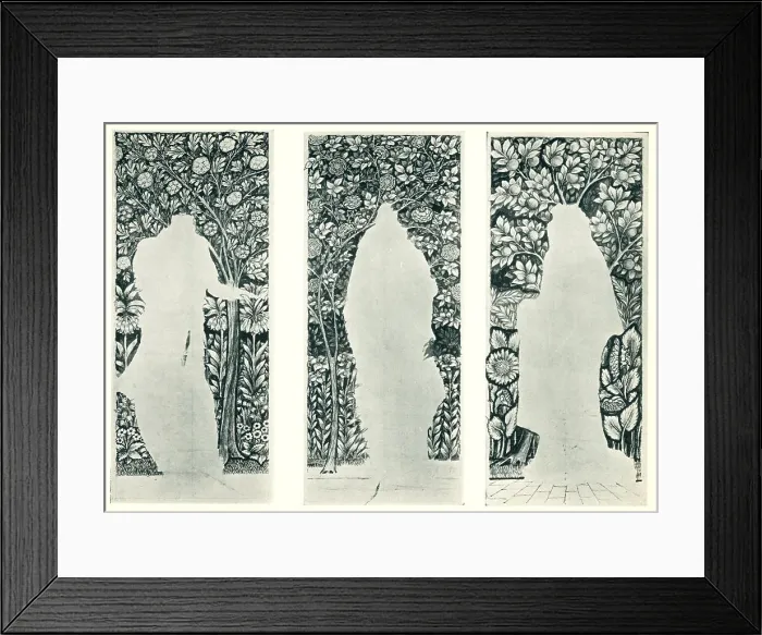 Framed Print : William Morris Stained Glass Foliage Framed Print : William Morris Stained Glass Foliage