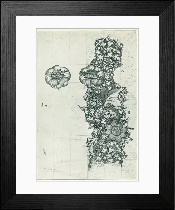 Framed Print : Kennet Chintz Design Framed Print : Kennet Chintz Design