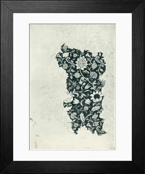 Framed Print : Evenlode Chintz Design Framed Print : Evenlode Chintz Design