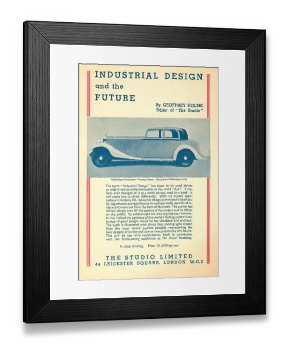 Framed Print : Industrial Design And The Future Rolls Royce Framed Print : Industrial Design And The Future Rolls Royce