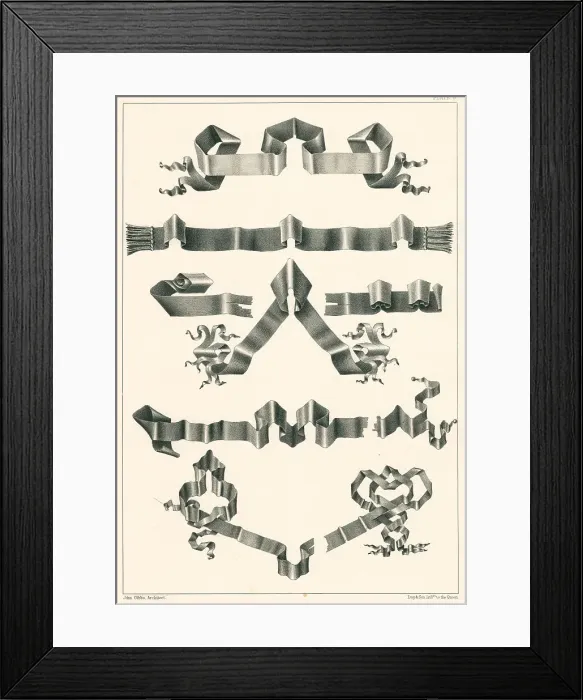 Framed Print : Gothic Scroll Designs Framed Print : Gothic Scroll Designs