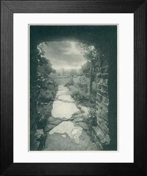 Framed Print : Outlook From A Country Cottage Framed Print : Outlook From A Country Cottage