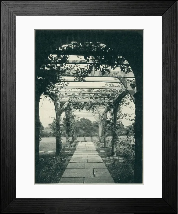 Framed Print : The Gate House Pergola, Limpsfield Framed Print : The Gate House Pergola, Limpsfield