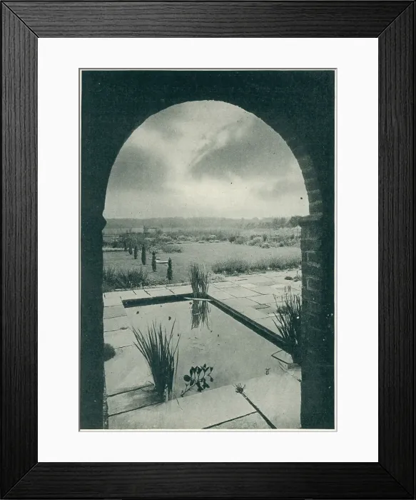 Framed Print : The Gate House Garden & Terrace, Limpsfield Framed Print : The Gate House Garden & Terrace, Limpsfield