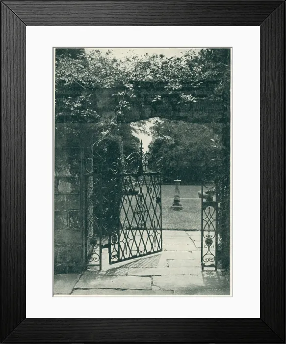 Framed Print : Garden Gate Framed Print : Garden Gate