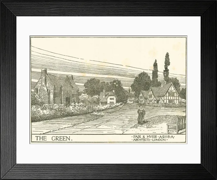 Framed Print : The Green, Woldsea Framed Print : The Green, Woldsea