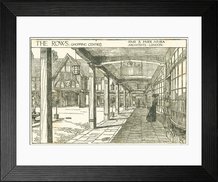 Framed Print : The Rows, Woldsea Framed Print : The Rows, Woldsea