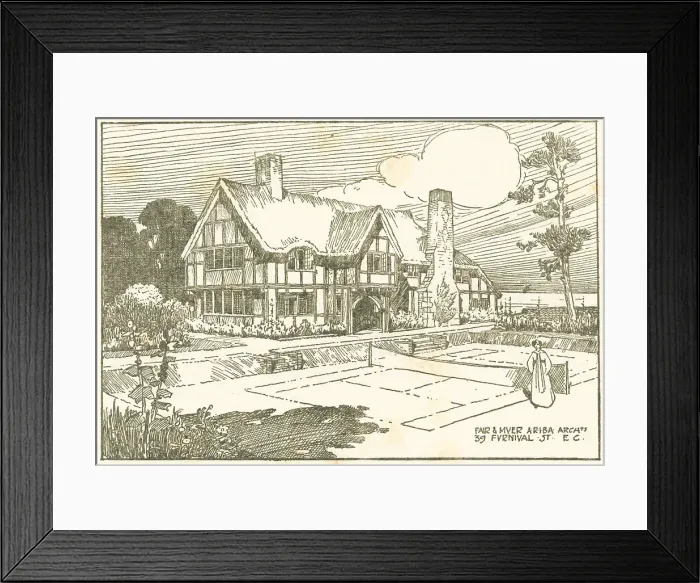 Framed Print : Country House Proposal, Woldsea Framed Print : Country House Proposal, Woldsea