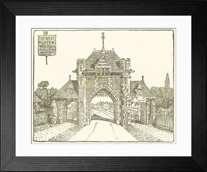 Framed Print : The West Gate Proposal, Woldsea Framed Print : The West Gate Proposal, Woldsea