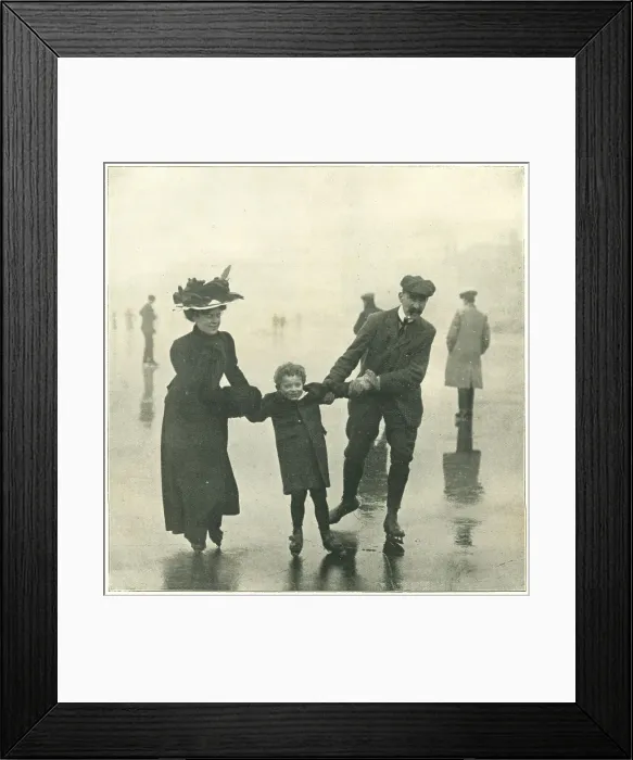 Framed Print : Ice Skating In Lincolnshire Framed Print : Ice Skating In Lincolnshire