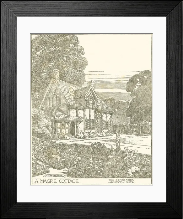 Framed Print : Magpie Cottage Proposal, Woldsea Framed Print : Magpie Cottage Proposal, Woldsea