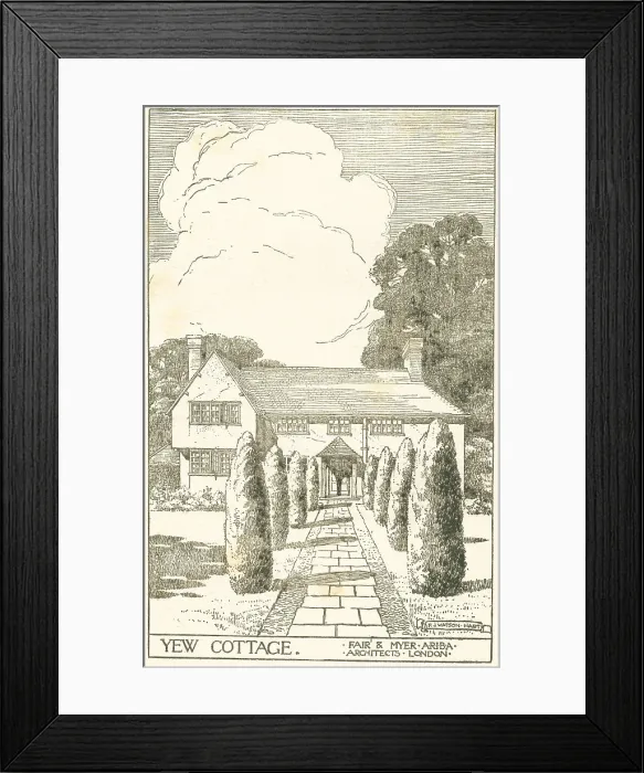 Framed Print : Yew Cottage Proposal, Woldsea Framed Print : Yew Cottage Proposal, Woldsea