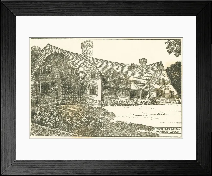 Framed Print : Country House Proposal, Woldsea Framed Print : Country House Proposal, Woldsea