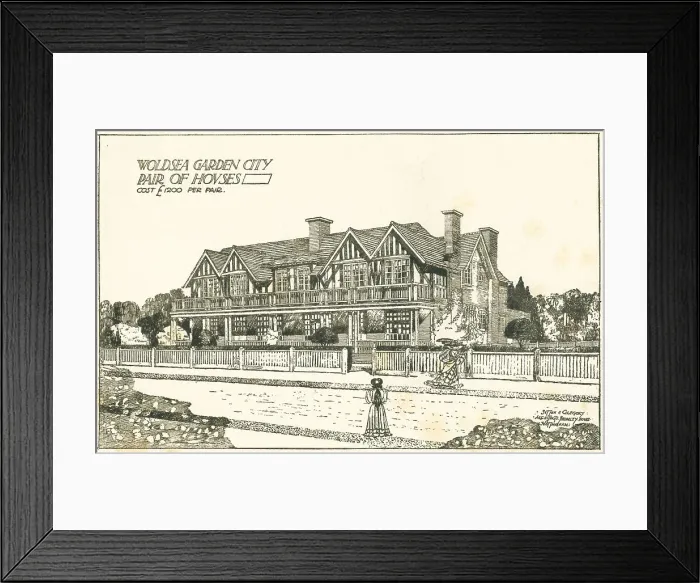 Framed Print : Pair Of Houses Proposal, Woldsea Framed Print : Pair Of Houses Proposal, Woldsea