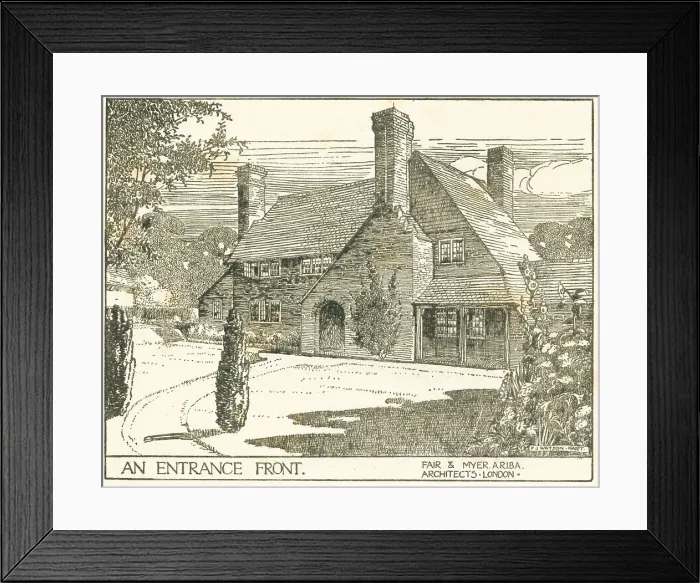 Framed Print : Entrance Front Proposal, Woldsea Framed Print : Entrance Front Proposal, Woldsea