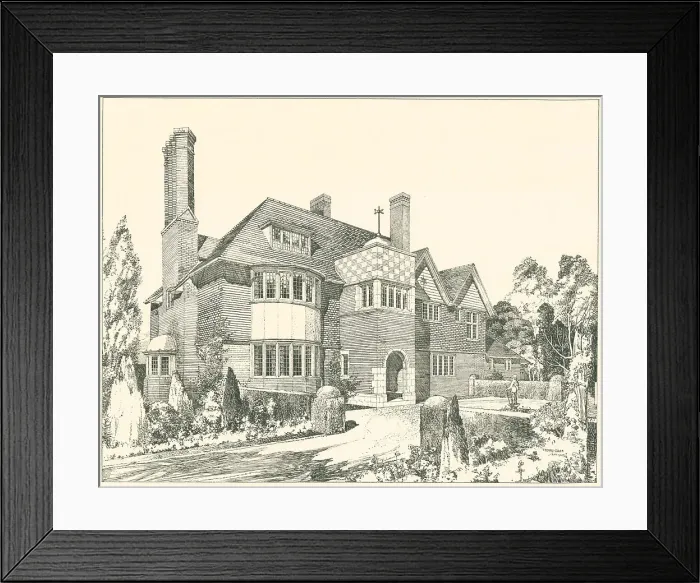 Framed Print : House Near Birmingham Entrance Front Framed Print : House Near Birmingham Entrance Front